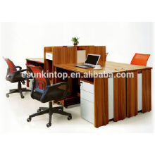 wenge wood finishing office desk single screen stuff desk for office used